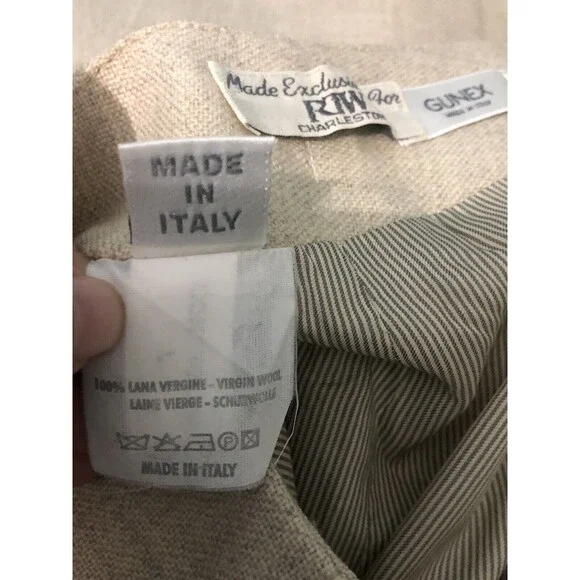 ! Gunex by Brunello Cucinelli ladies virgin wool Lined  skirt size US 4 SKU 1y - Picture 6 of 9